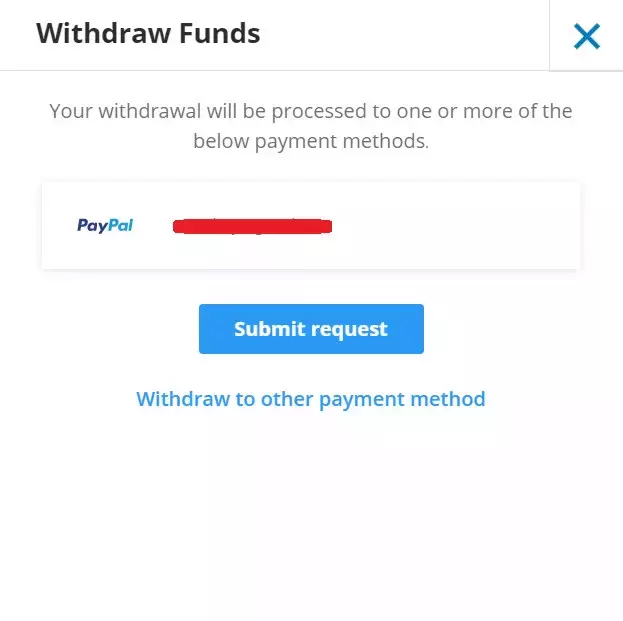 eToro withdrawal payment method