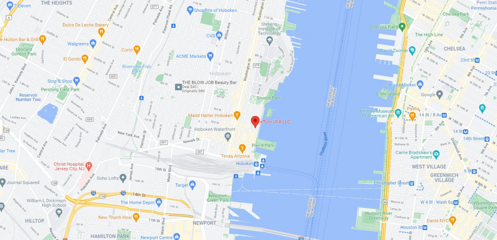 eToro USA LLC office address in Google Maps