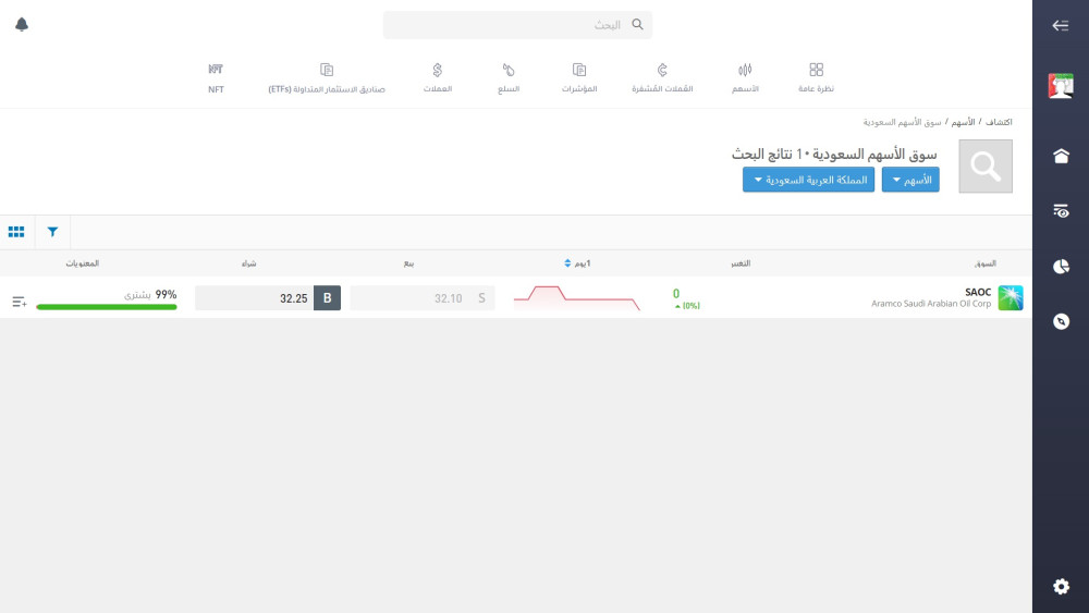 Tradable Tadawul-listed stocks on the eToro platform